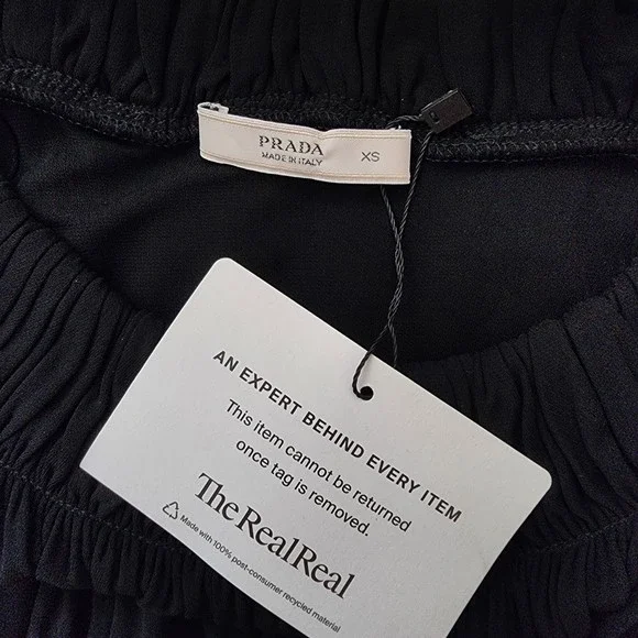 Prada Scoop Neck Knee-Length Dress Size XS